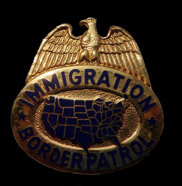 USBP - Immigration Border Patrol Gold Crow